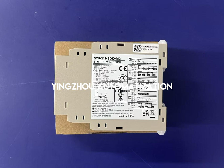Omron H3DK-M2 Multi-Function Timer | 24-240V AC/DC, DPDT, DIN Rail Mount-vezhoo