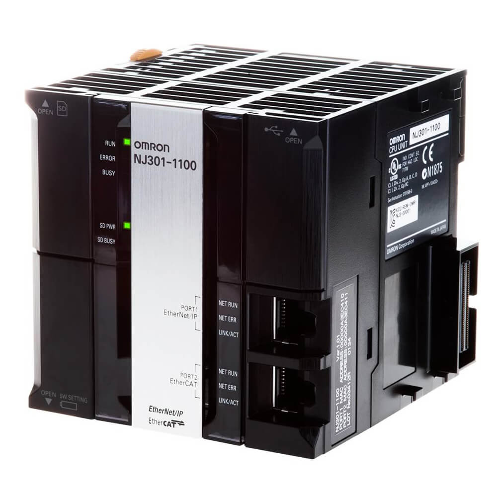 Omron NJ301-1100 Sysmac CPU Unit | 4-Axis Motion Control, EtherCAT & EtherNet/IP-vezhoo