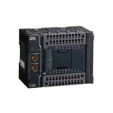 Omron NX1P2-9024DT Sysmac PLC | 24 I/O, 24V DC, Transistor (NPN), Built-in EtherNet/IP & EtherCAT-vezhoo