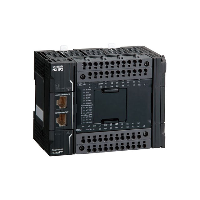 Omron NX1P2-9024DT Sysmac PLC | 24 I/O, 24V DC, Transistor (NPN), Built-in EtherNet/IP & EtherCAT-vezhoo