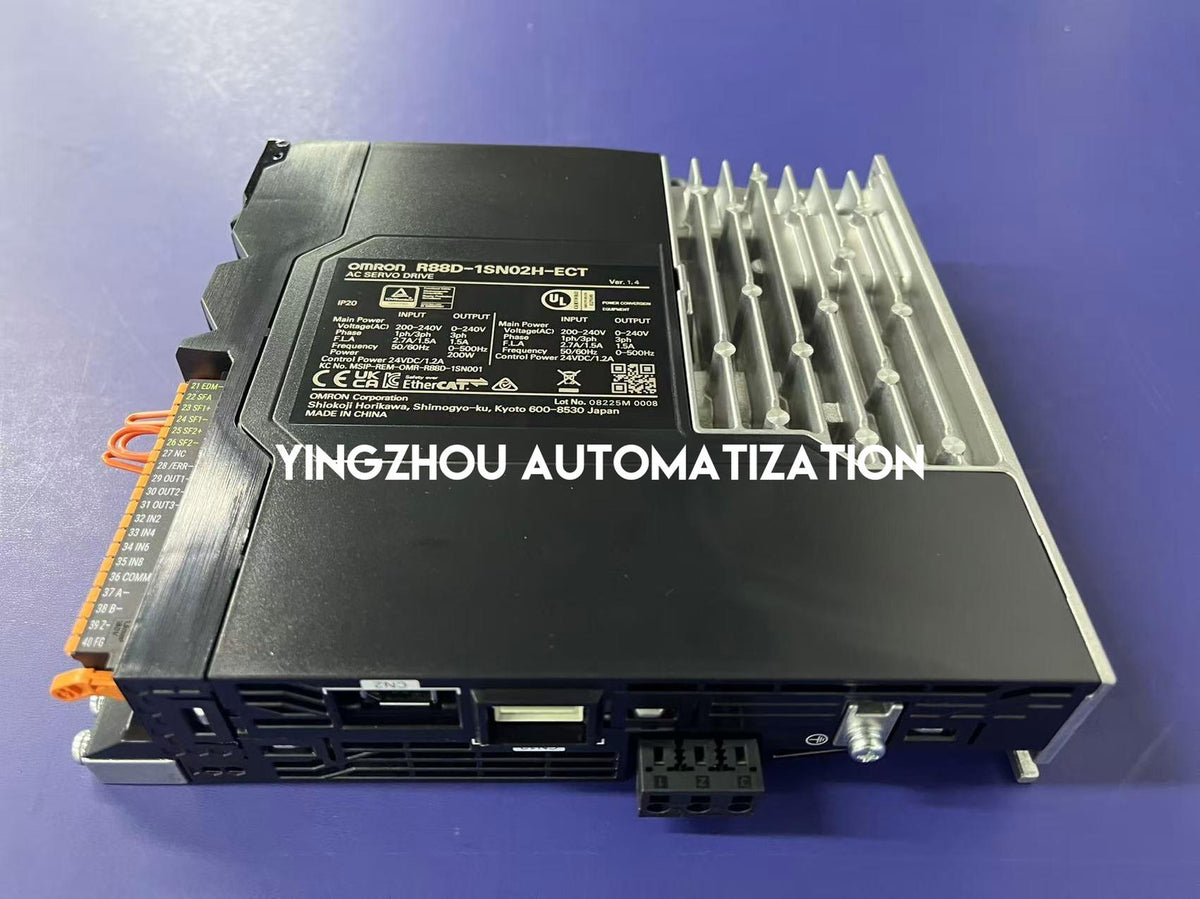 Omron R88D-1SN02H-ECT 1S Series Servo Drive | 200W, 230V, EtherCAT Communication-vezhoo