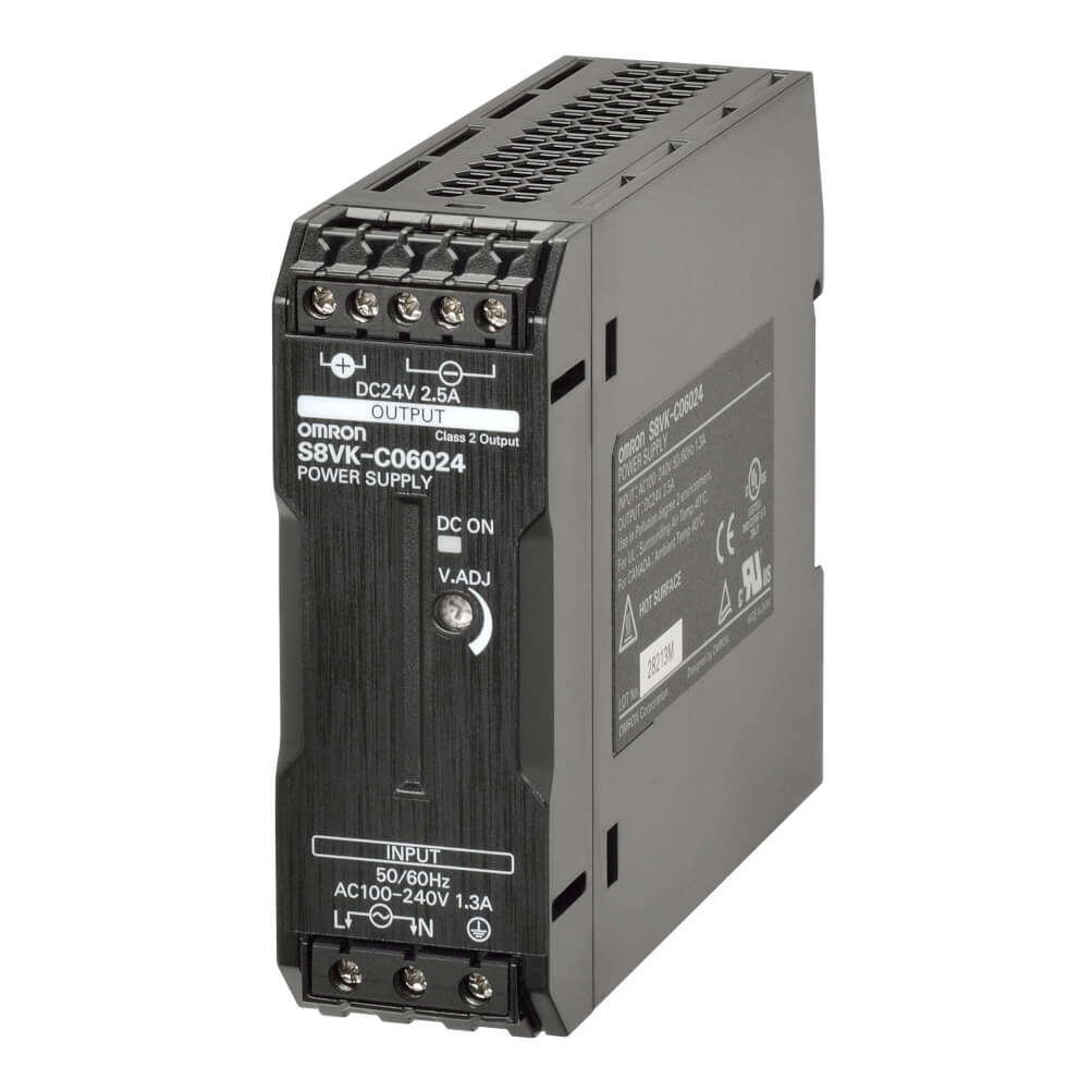 Omron S8VK-C06024 Industrial Power Supply | 60W, 24V DC, 2.5A Output-vezhoo