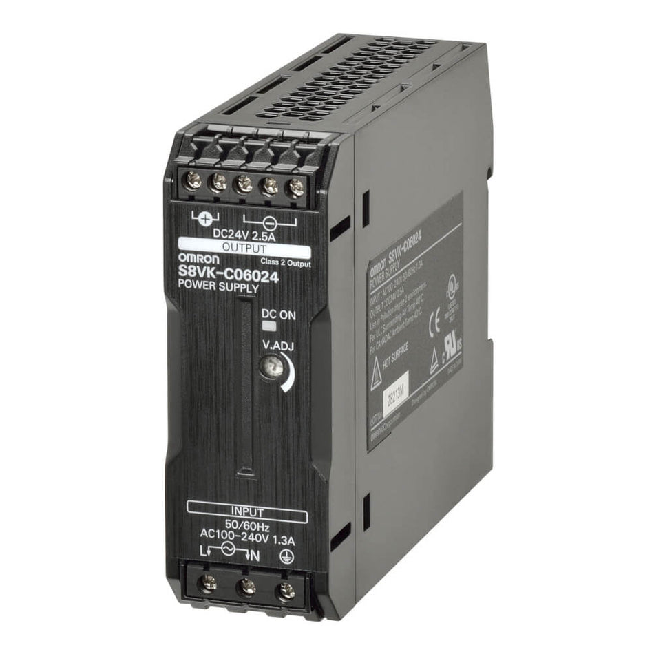 Omron S8VK-C06024 Industrial Power Supply | 60W, 24V DC, 2.5A Output-vezhoo
