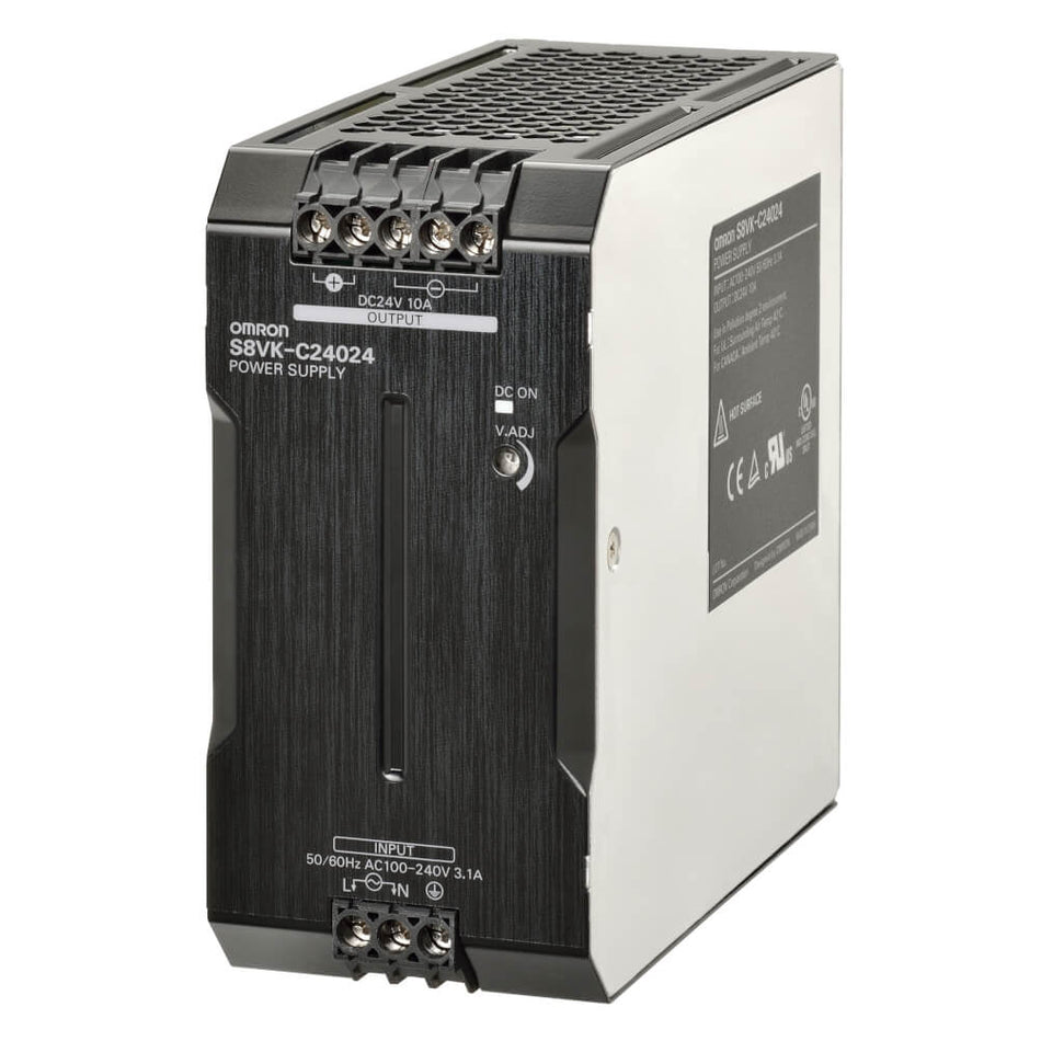 Omron S8VK-C24024 Industrial Power Supply | 240W, 24V DC, 10A Output-vezhoo