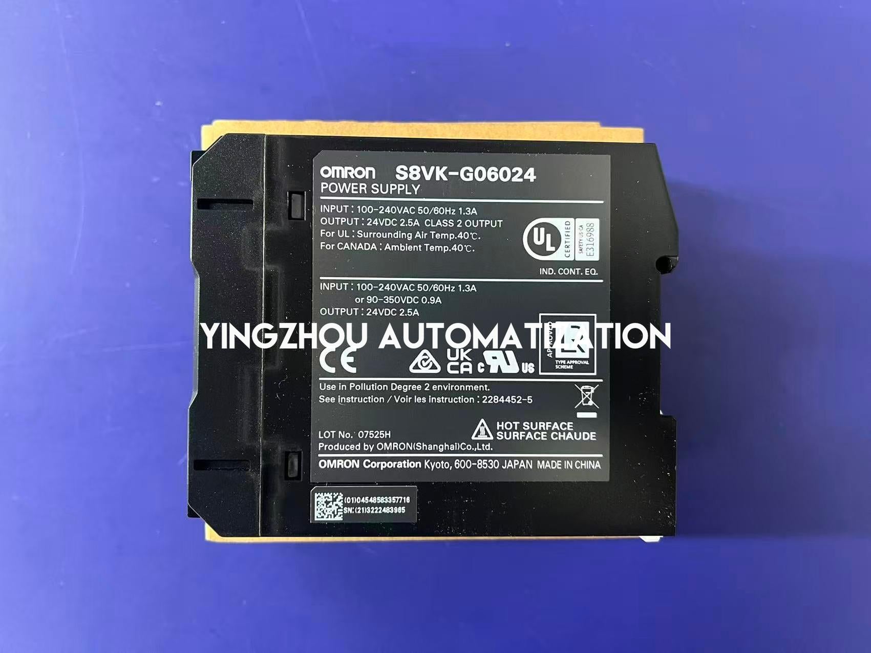 Omron S8VK-G06024 Switch Mode Power Supply | 24V DC, 2.5A, 60W, DIN Rail Mount-vezhoo
