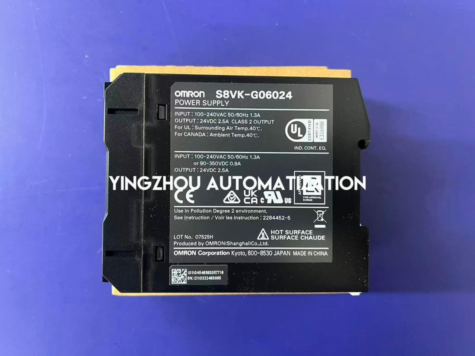 Omron S8VK-G06024 Switch Mode Power Supply | 24V DC, 2.5A, 60W, DIN Rail Mount-vezhoo