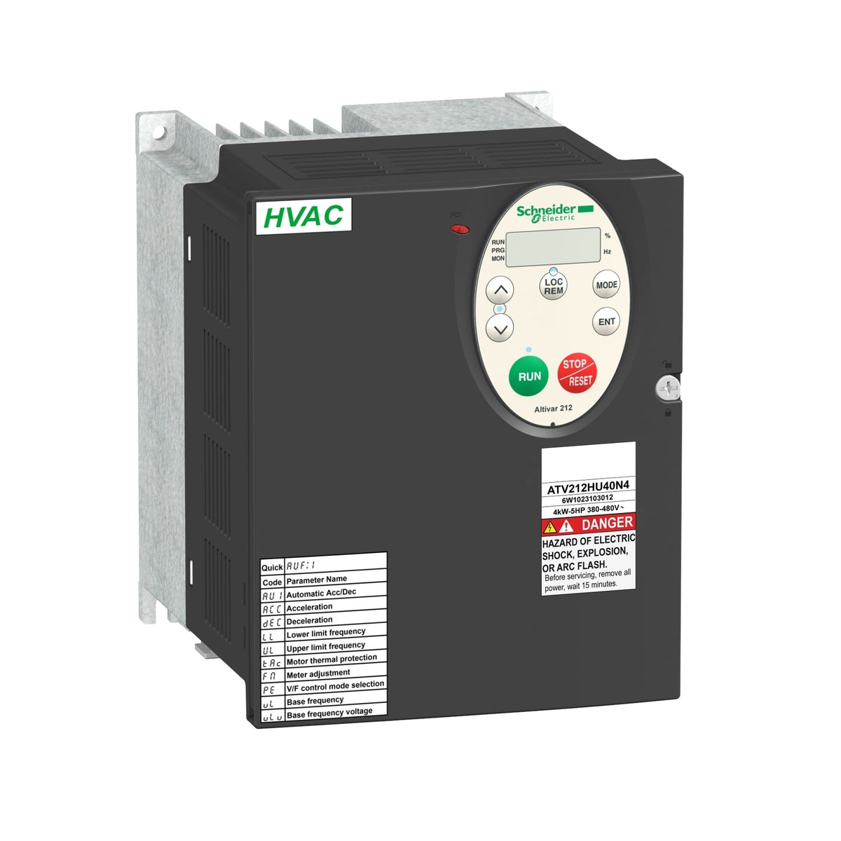 Schneider ATV212HU40N4 Altivar 212 VFD | 4kW / 5HP | 380-480V | 3-Phase HVAC Drive-vezhoo