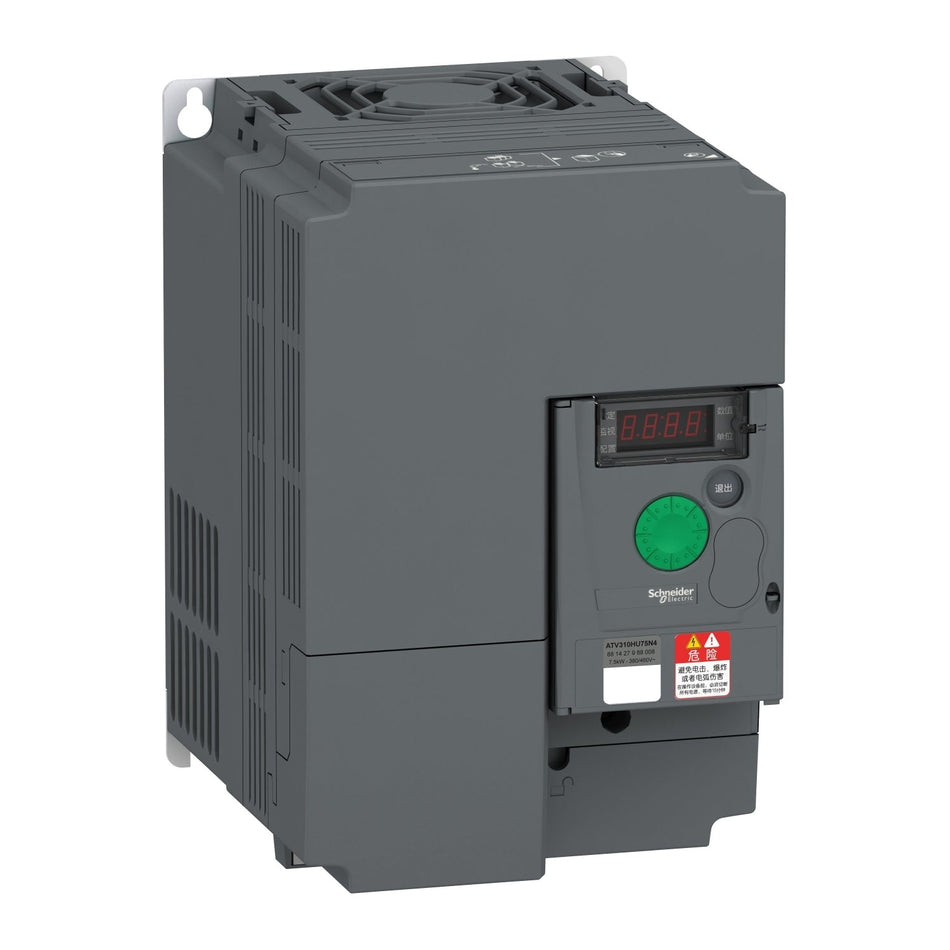 Schneider ATV310HU75N4A Altivar Easy 310 VFD | 7.5 kW / 10 HP | 460V 3-Phase | Compact Drive-vezhoo