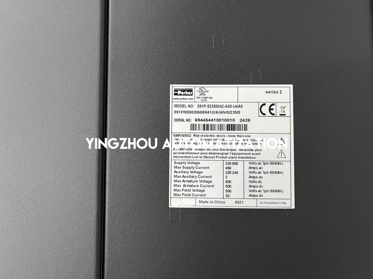 Parker DC590+ Series(AP) DC Motor Speed Controller 591P-53350042-A00-U4A0 3*220-500VAC 500A 3PH-vezhoo