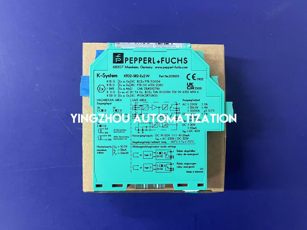 Pepperl+Fuchs KFD2-SR2-Ex2.W Switch Amplifier - 2-Channel, 230V AC, Relay Output-vezhoo