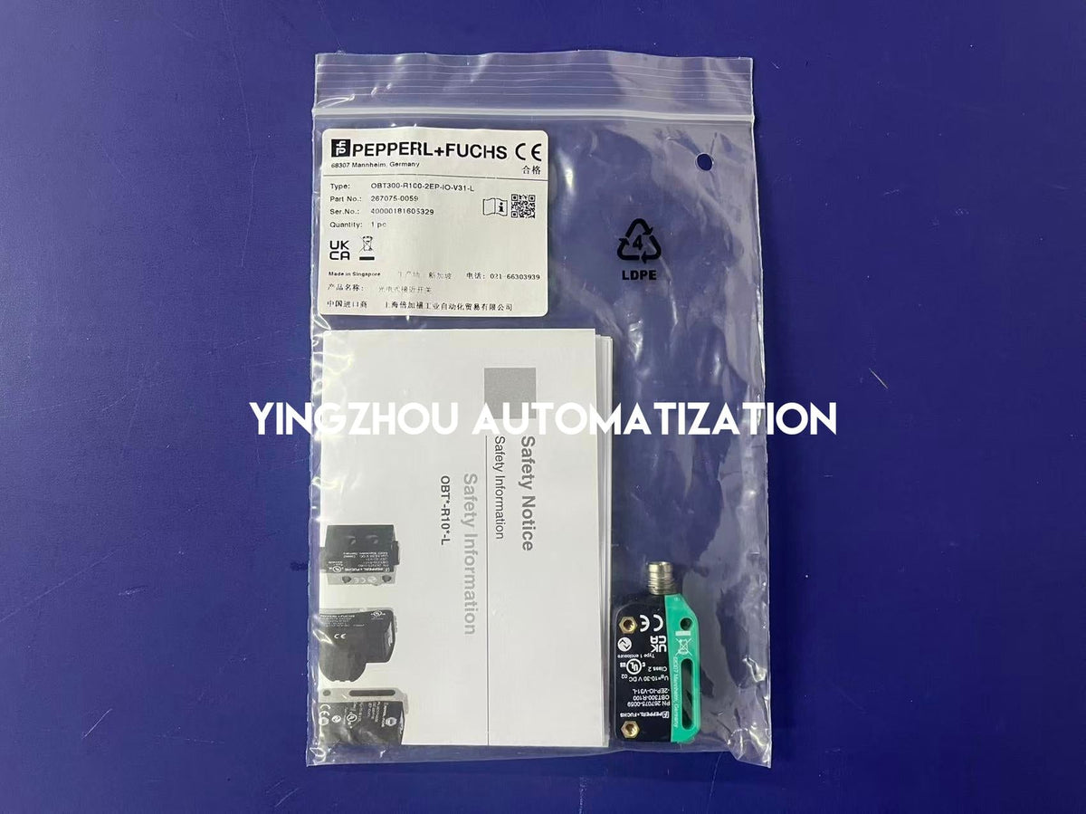 Pepperl+Fuchs OBT300-R100-2EP-IO-V31-L Laser Sensor - 300mm Range, IO-Link-vezhoo