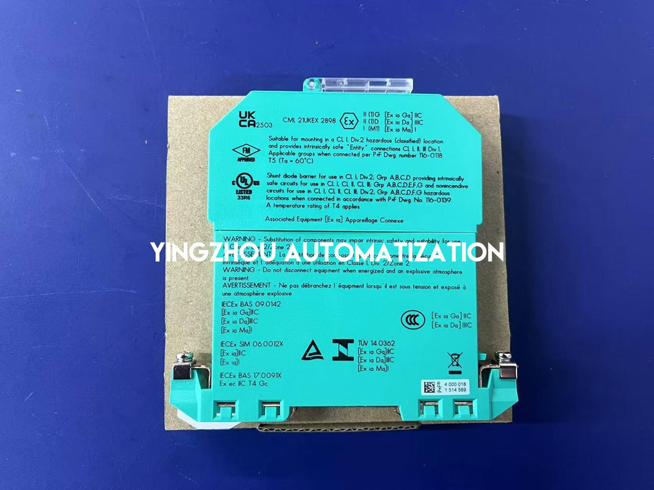 Pepperl+Fuchs Z779 Zener Barrier - 2-Channel, DC Positive Polarity, DIN Rail Mount-vezhoo