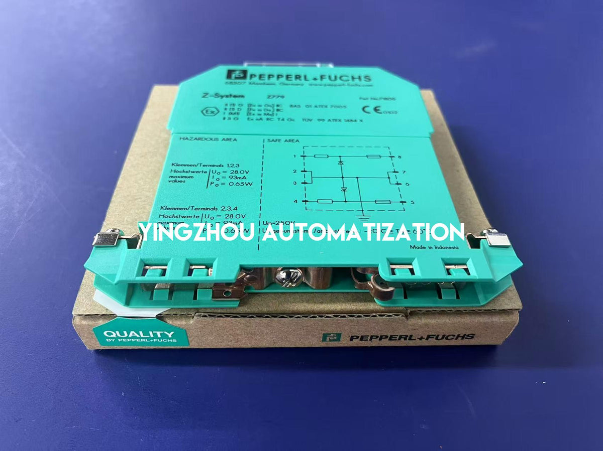Pepperl+Fuchs Z779 Zener Barrier - 2-Channel, DC Positive Polarity, DIN Rail Mount-vezhoo