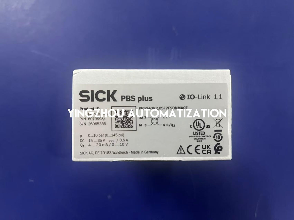 SICK PBS2-RB010SF2FSDNMA0Z Electronic Pressure Switch | 0-10 Bar | IO-Link | M12-vezhoo