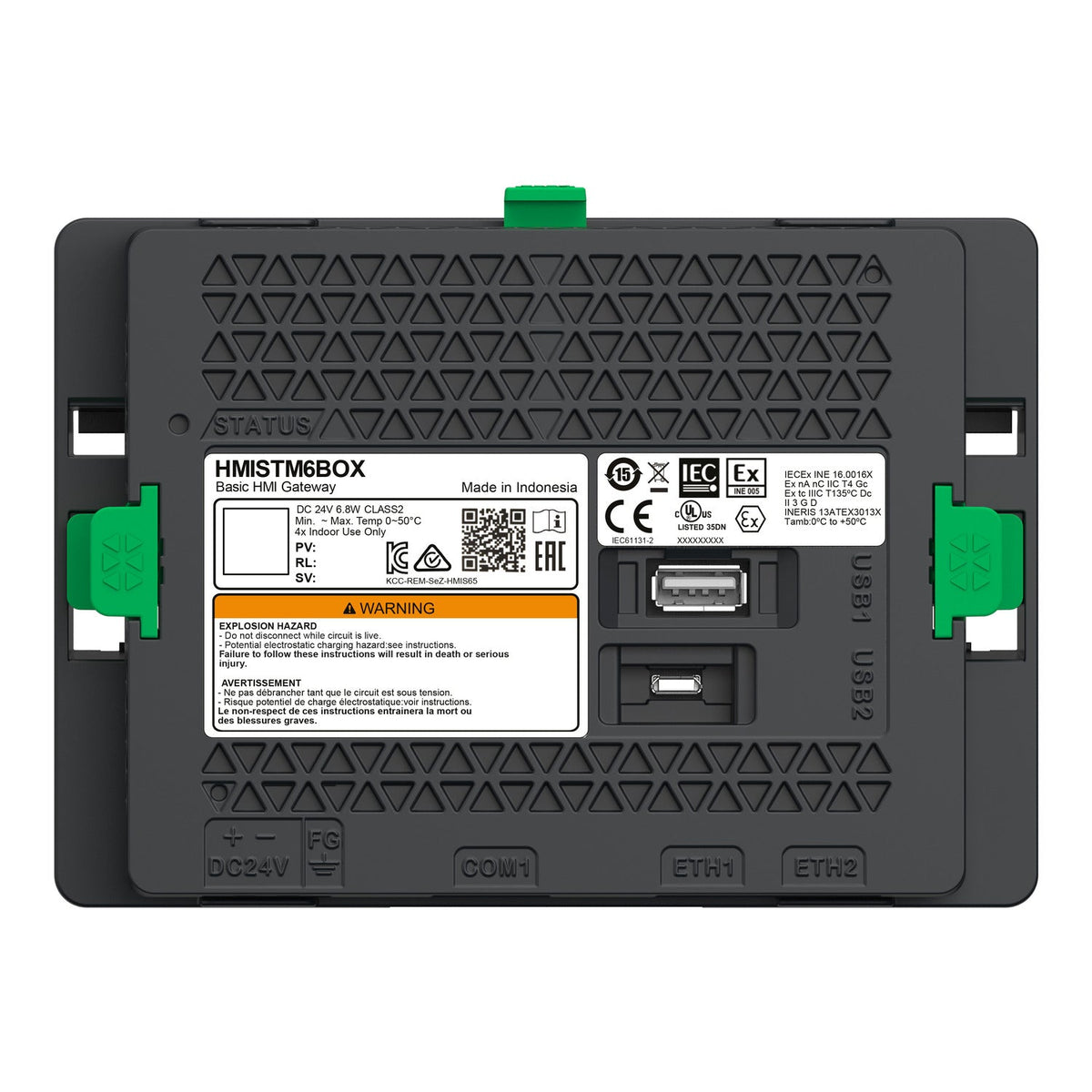 Schneider HMISTM6BOX Harmony STM6 Rear Logic Module | Dual Ethernet | 24V DC-vezhoo