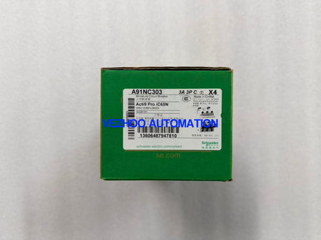 Schneider A91NC303 Acti9 iC60N 3P 3A C Curve Miniature Circuit Breaker-vezhoo