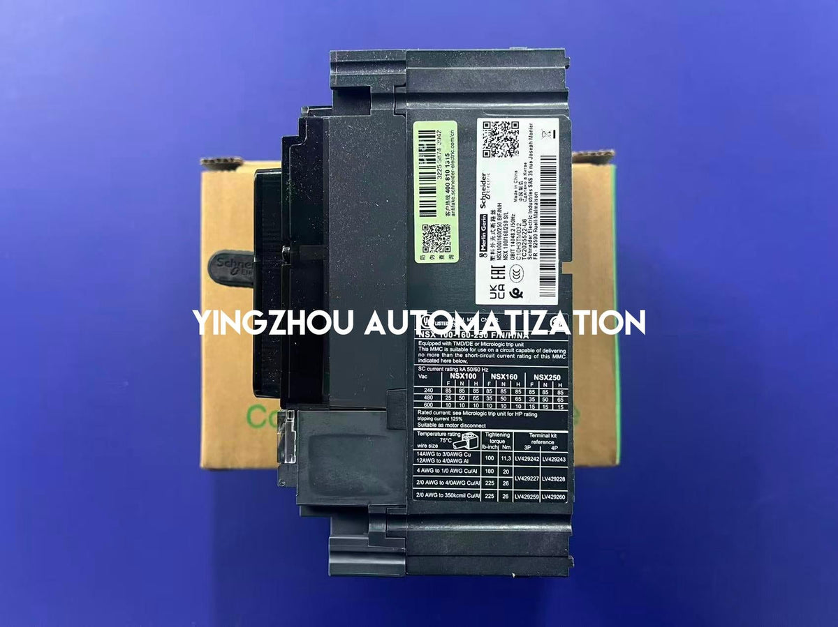 Schneider C10H3TM032 ComPacT NSX100H MCCB | 32A | 3-Pole 3D | 70kA | Thermal-Magnetic-vezhoo