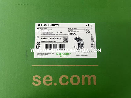 Schneider Electric ATS480D62Y Altistart 480 Soft Starter | 62A, 208-690V AC, High-Performance Motor Control-vezhoo