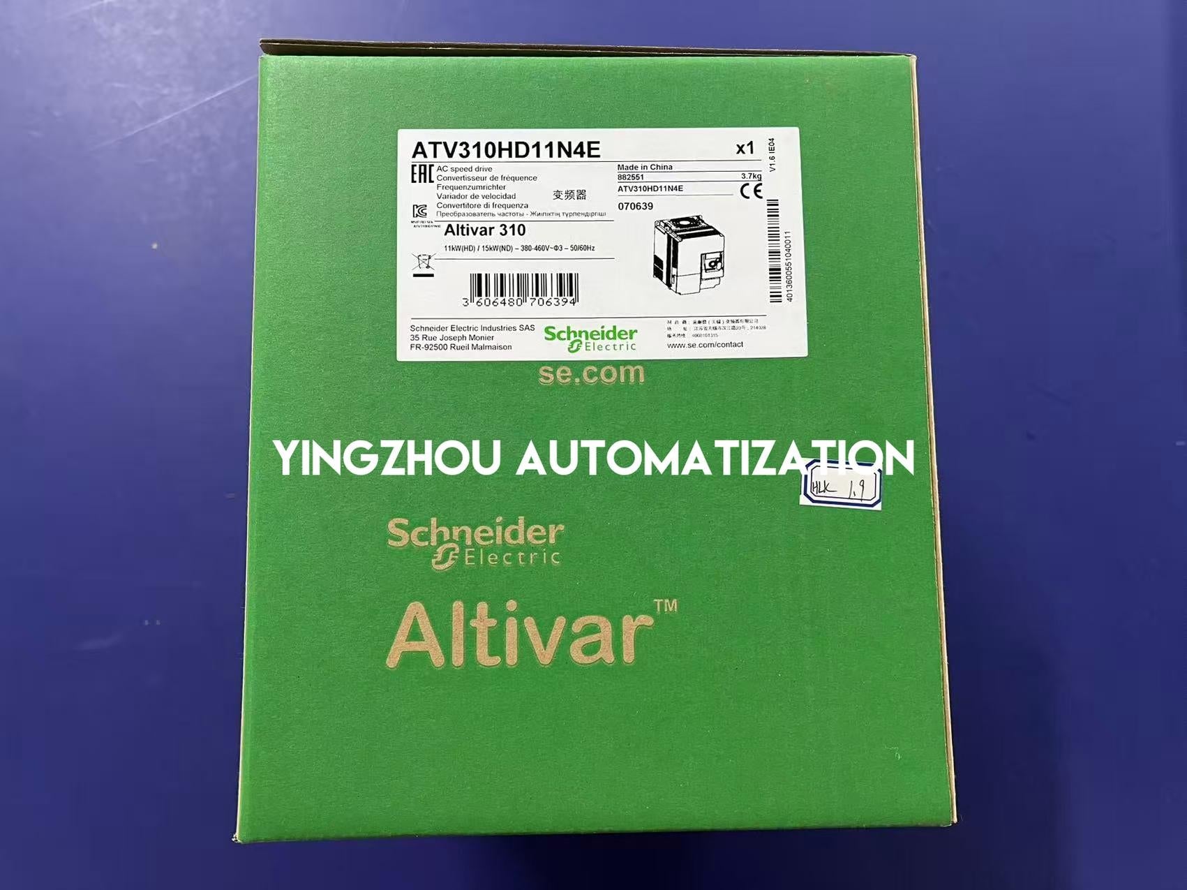 Schneider Electric ATV310HD11N4E Easy Altivar 310 VFD | 11kW, 15HP, 380-460V, 3-Phase Variable Speed Drive-vezhoo