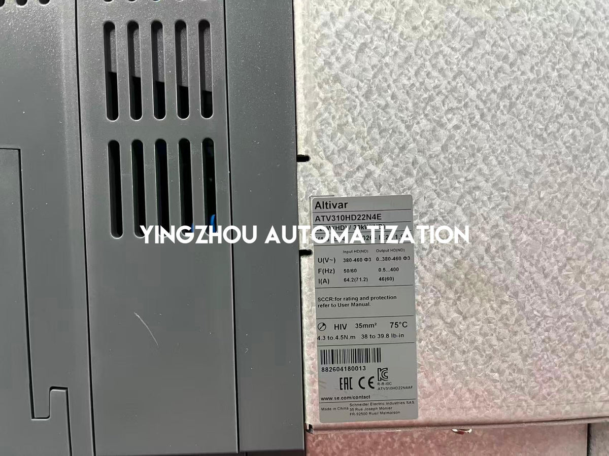 Schneider Electric ATV310HD22N4E Easy Altivar 310 VFD | 22kW, 30HP, 380-460V, 3-Phase Variable Speed Drive-vezhoo