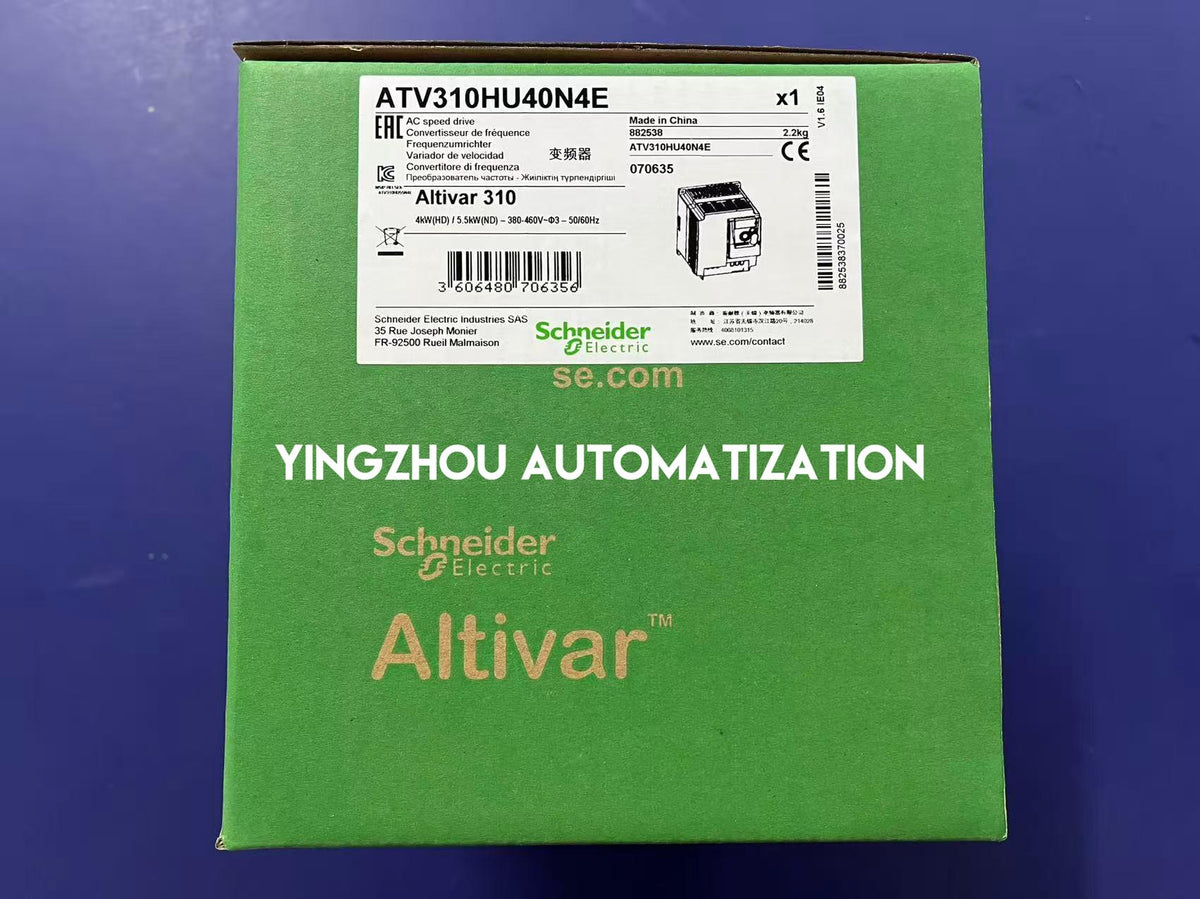 Schneider Electric ATV310HU40N4E Easy Altivar 310 VFD | 4kW, 5.5HP, 380-460V, 3-Phase Variable Speed Drive-vezhoo