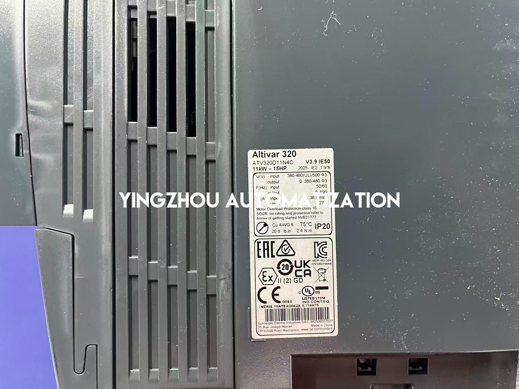 Schneider Electric ATV320D11N4C Altivar Machine VFD | 11kW, 15HP, 380-500V, 3-Phase Compact Drive-vezhoo