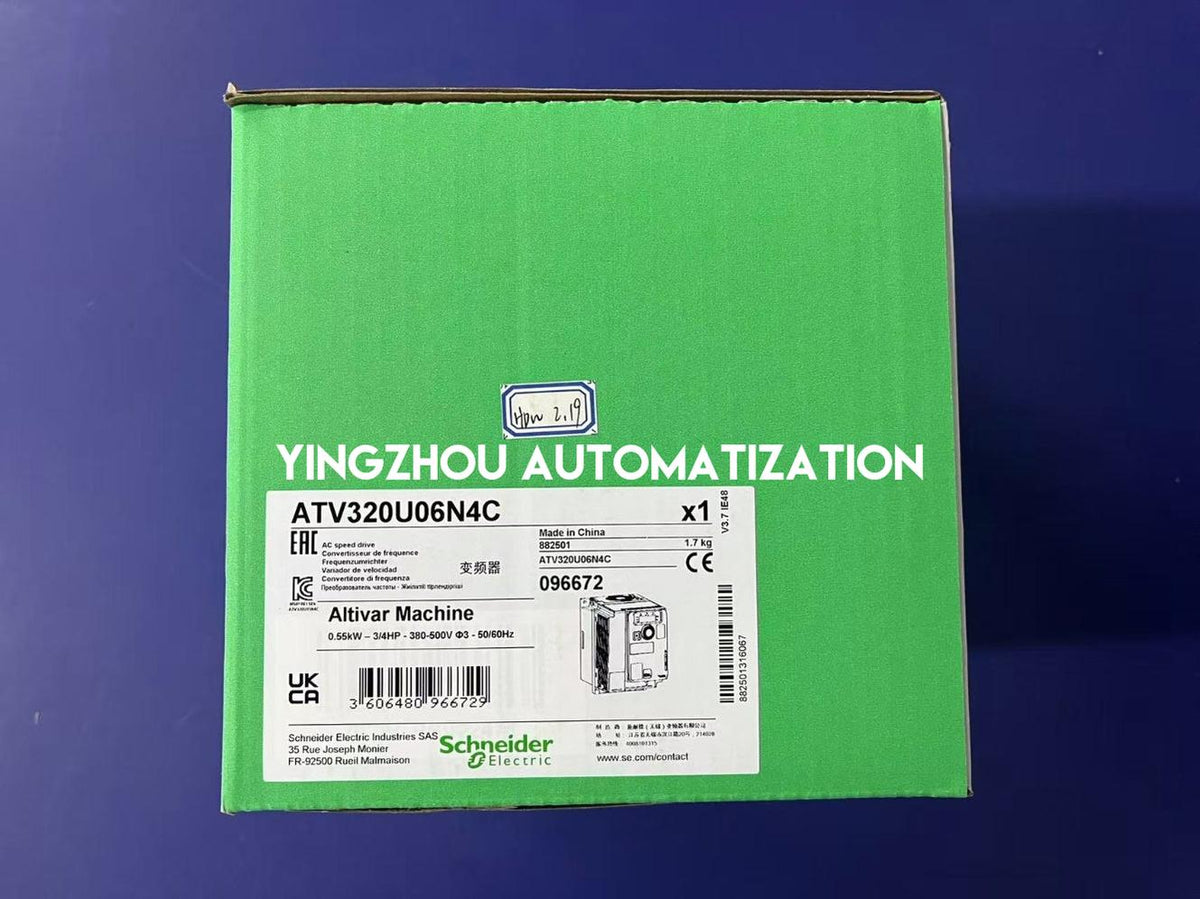 Schneider Electric ATV320U06N4C Altivar Machine VFD | 0.55kW, 0.75HP, 380-500V 3-Phase, Compact-vezhoo