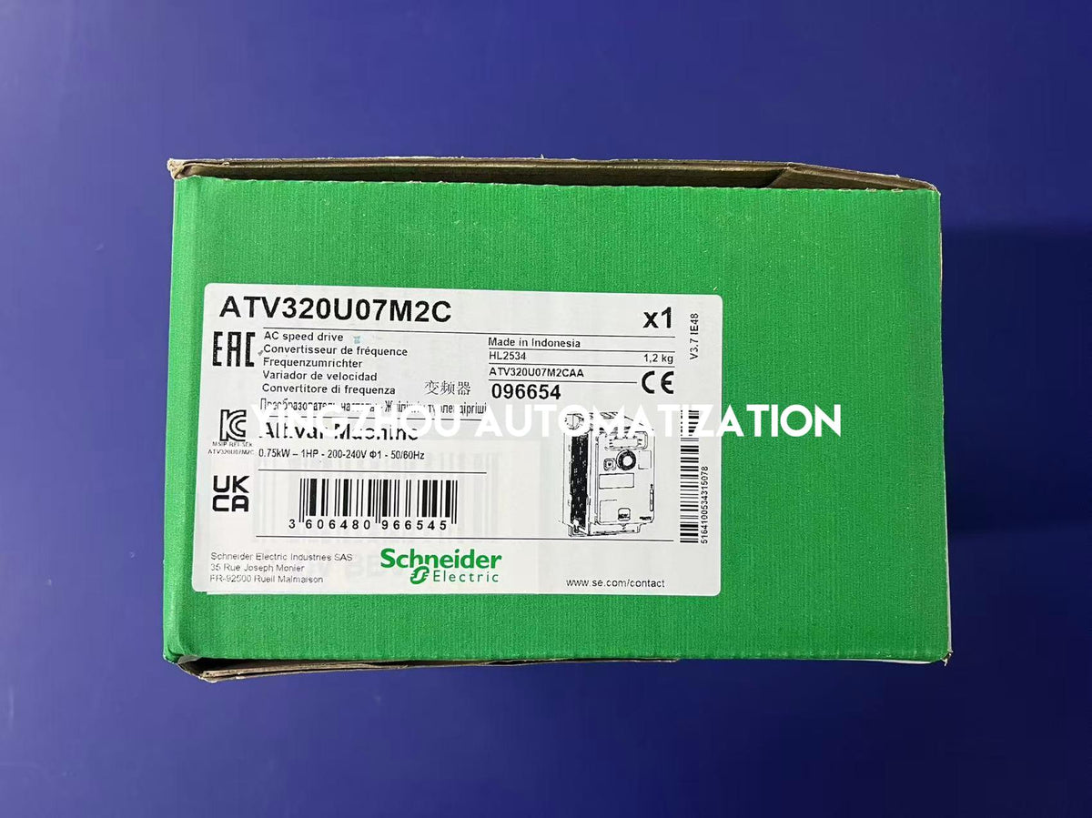 Schneider Electric ATV320U07M2C Altivar Machine VFD | 0.75kW, 1HP, 200-240V Single Phase, Compact-vezhoo