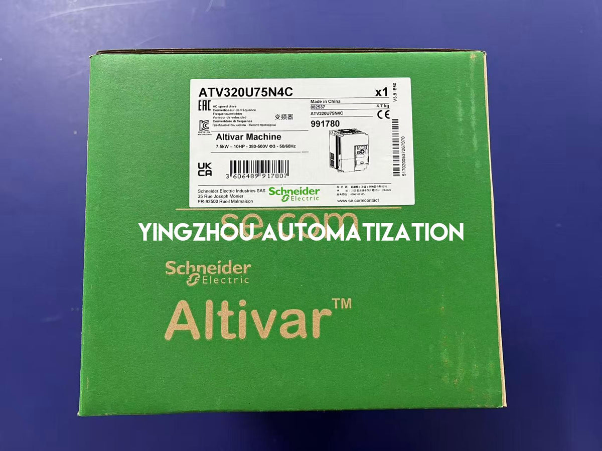 Schneider Electric ATV320U75N4C Altivar Machine VFD | 7.5kW, 10HP, 380-500V, 3-Phase Compact Drive-vezhoo