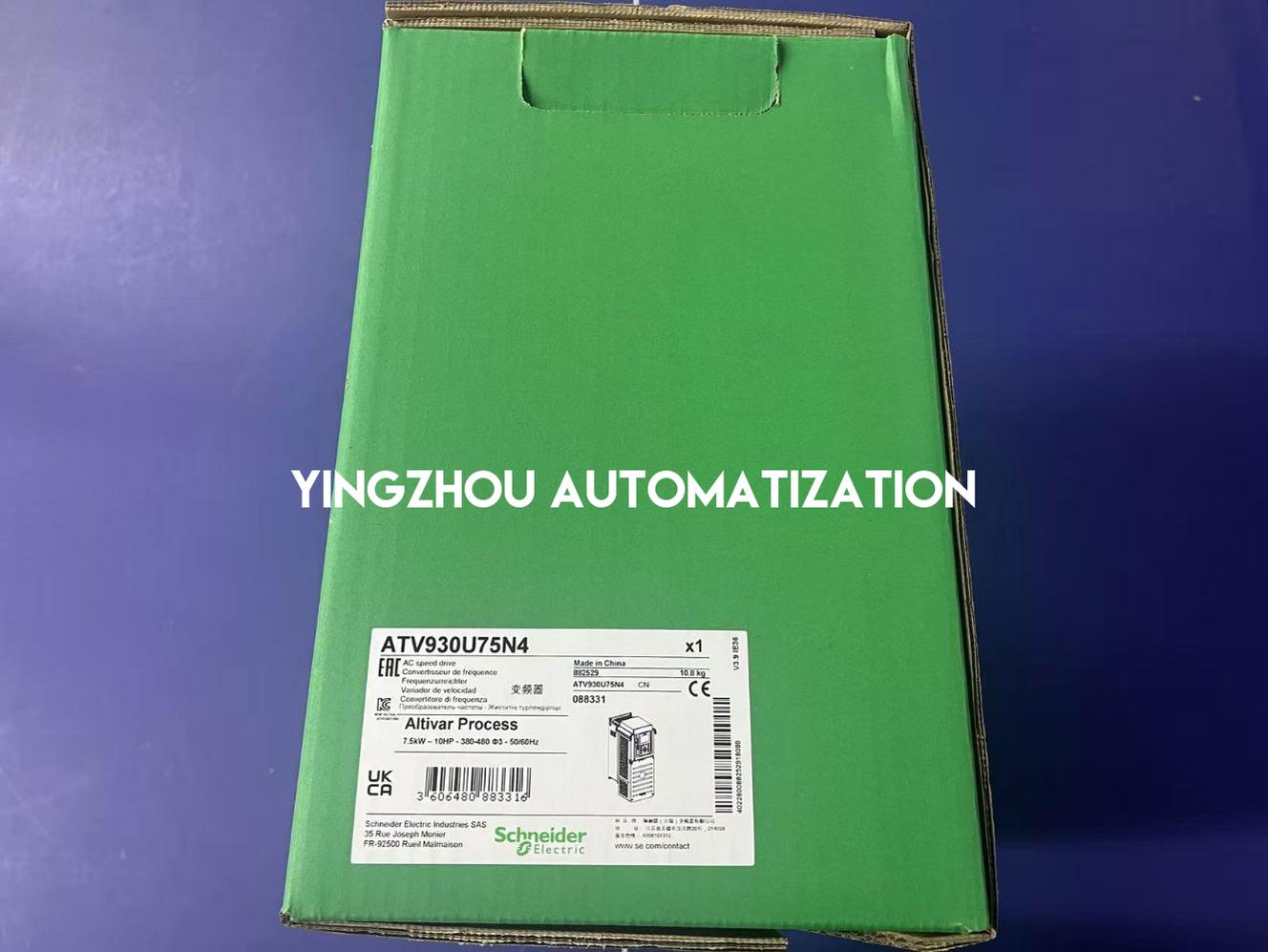 Schneider Electric ATV930U75N4 Altivar Process ATV930 VFD | 7.5kW 10HP | 3-Phase 380-480V | Built-in Ethernet | Brand New Original Genuine-vezhoo