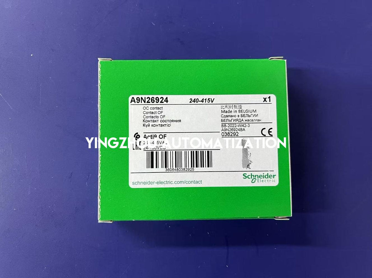 Schneider Electric Acti9 A9N26924 OF Auxiliary Contact | Open/Close Status Indicator, 100mA to 6A-vezhoo