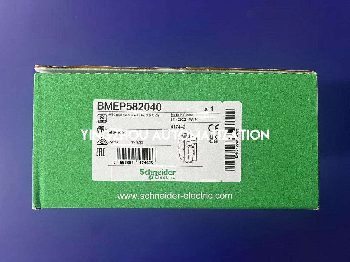 Schneider Electric BMEP582040 Modicon M580 CPU | 8MB, 2048 I/O, Ethernet/IP-vezhoo