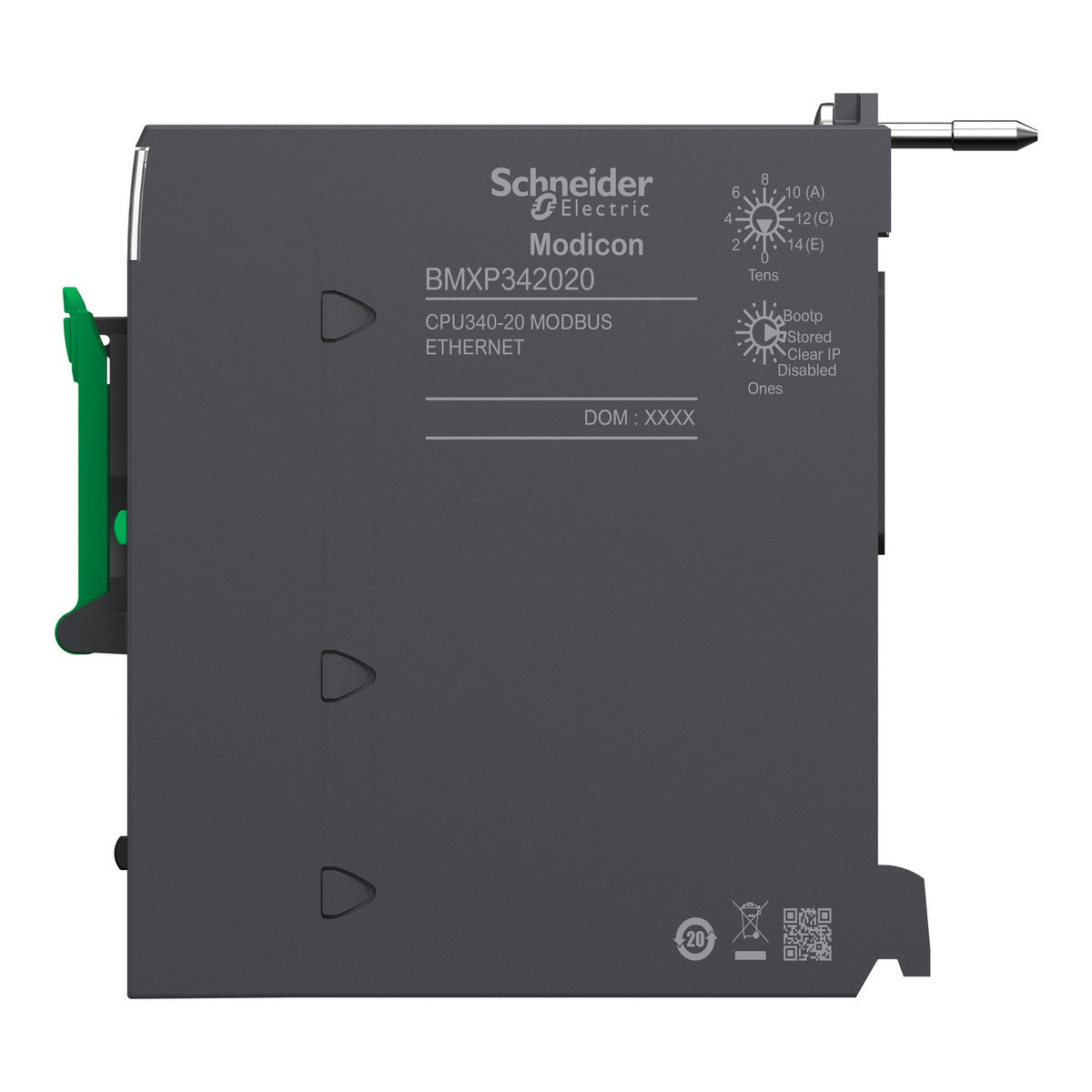 Schneider Electric BMXP342020 Modicon M340 CPU | Ethernet, CANopen, 4MB Memory, USB Programming-vezhoo