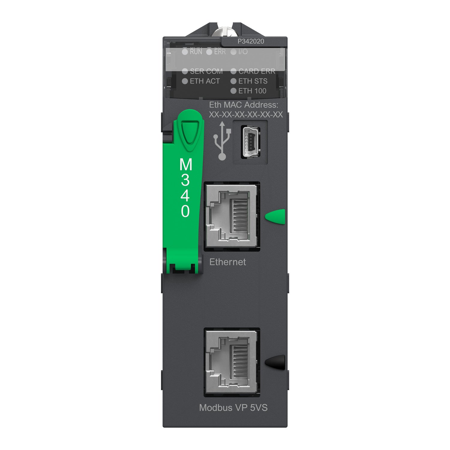 Schneider Electric BMXP342020 Modicon M340 CPU | Ethernet, CANopen, 4MB Memory, USB Programming-vezhoo