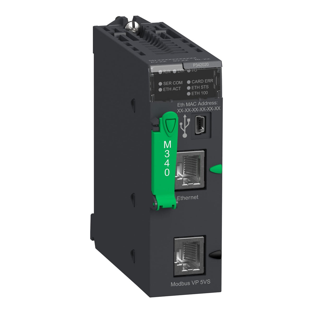 Schneider Electric BMXP342020 Modicon M340 CPU | Ethernet, CANopen, 4MB Memory, USB Programming-vezhoo