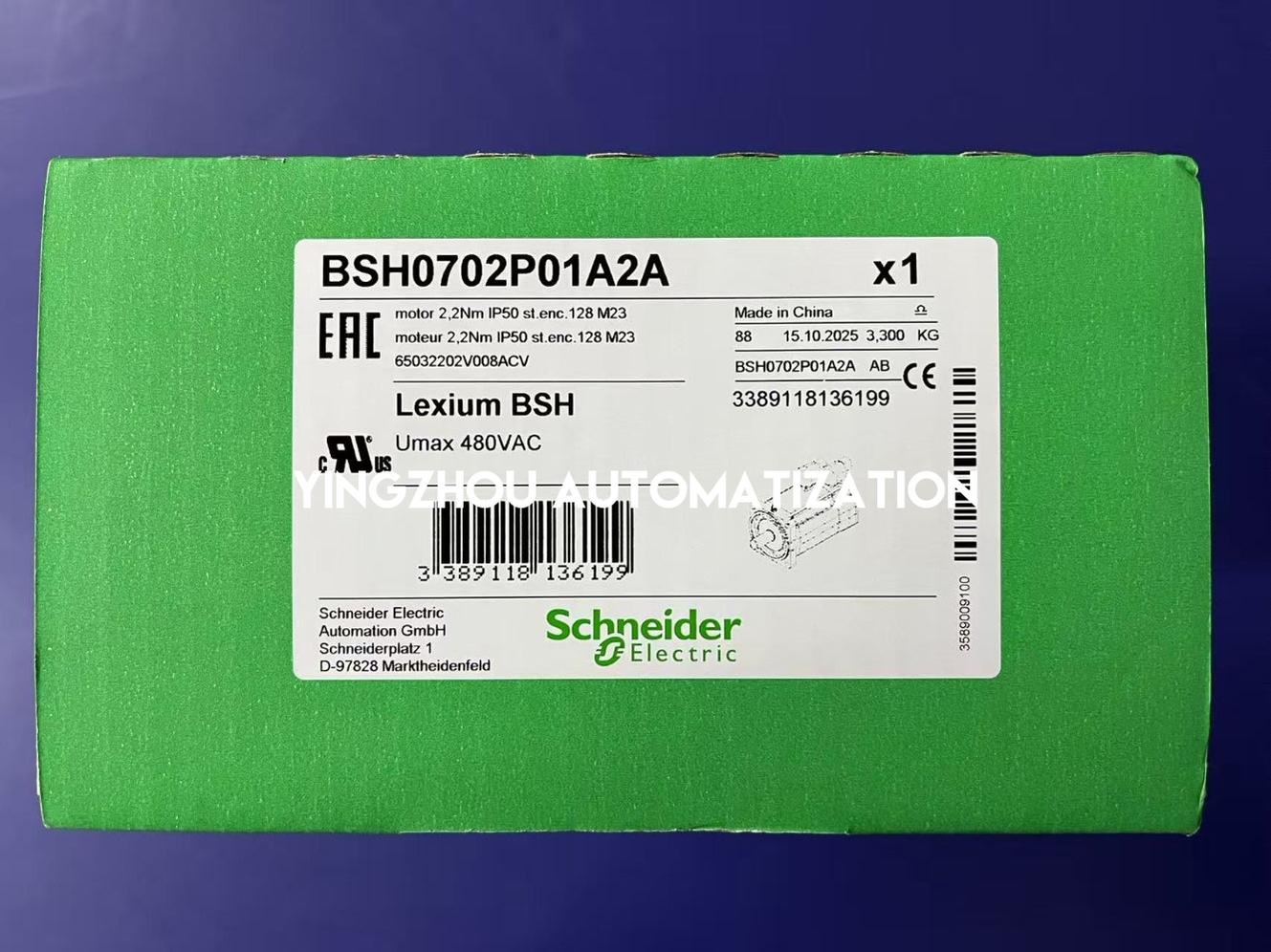 Schneider Electric BSH0702P01A2A Lexium Servo Motor | 2.12Nm, 6000rpm, Smooth Shaft, IP50-vezhoo
