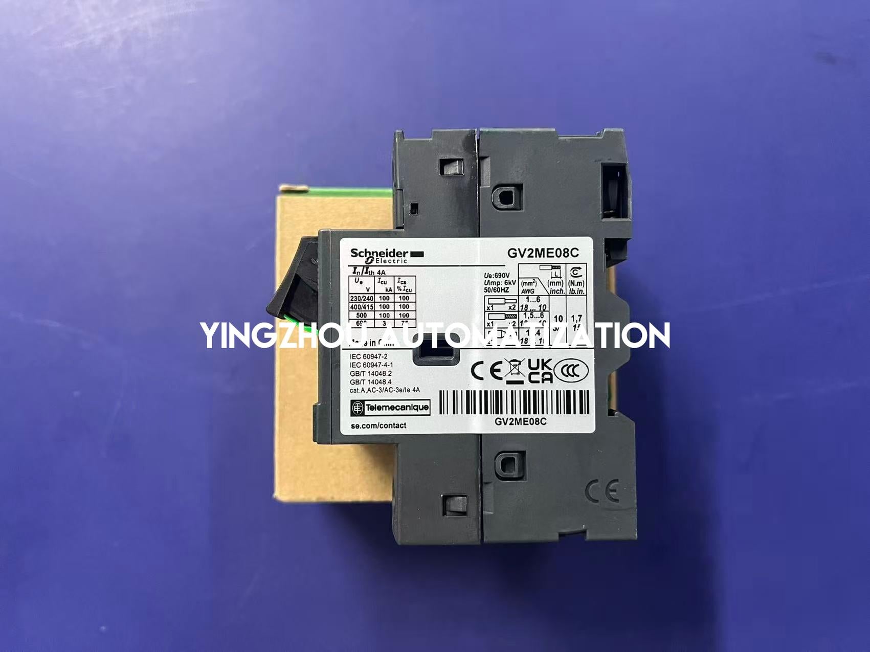 Schneider Electric GV2ME08C TeSys Deca Motor Circuit Breaker | 2.5-4A | Thermal-Magnetic-vezhoo