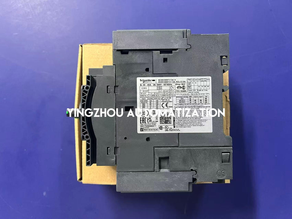 Schneider Electric GV3P40 TeSys Deca Motor Circuit Breaker | 30-40A | 3P | Rotary Knob-vezhoo