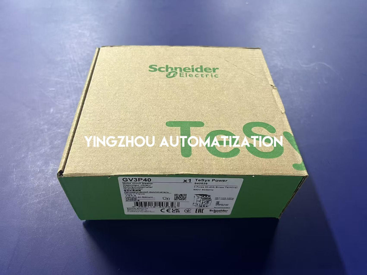 Schneider Electric GV3P40 TeSys Deca Motor Circuit Breaker | 30-40A | 3P | Rotary Knob-vezhoo