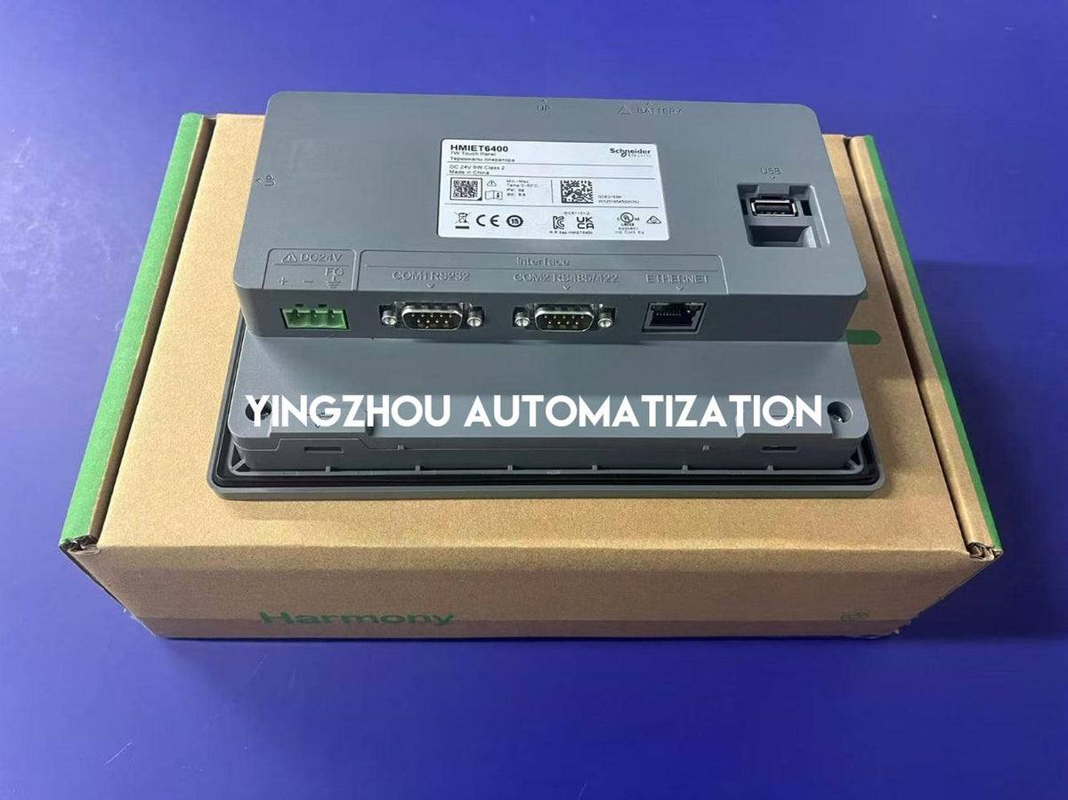 Schneider Electric HMIET6400 Easy Series Touchscreen | 7" Wide Screen, TFT Color LCD, 24V DC-vezhoo