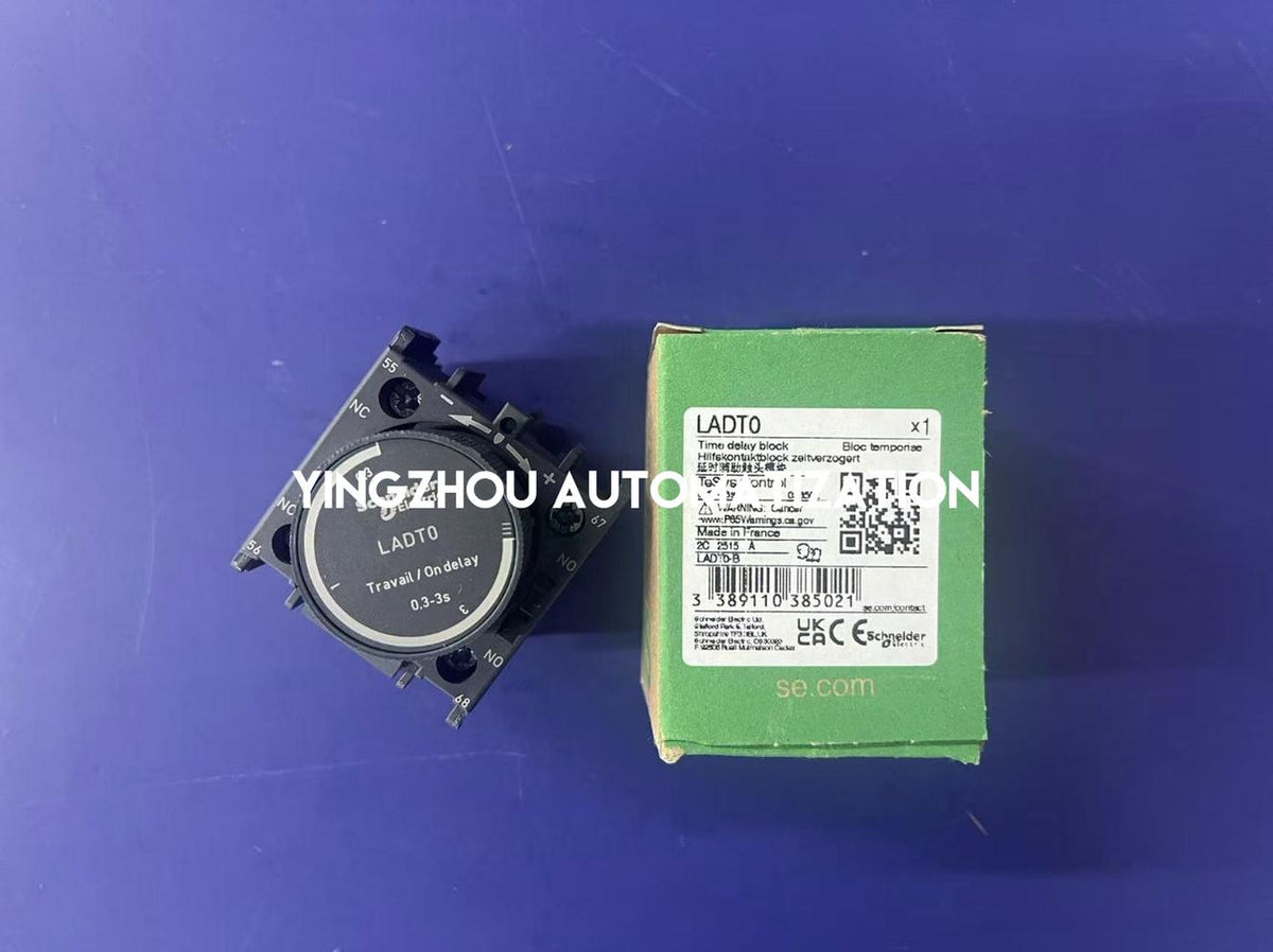 Schneider Electric LADT0 TeSys Deca Pneumatic Time Delay Auxiliary Contact | On Delay 0.1-3s, 1NO+1NC-vezhoo