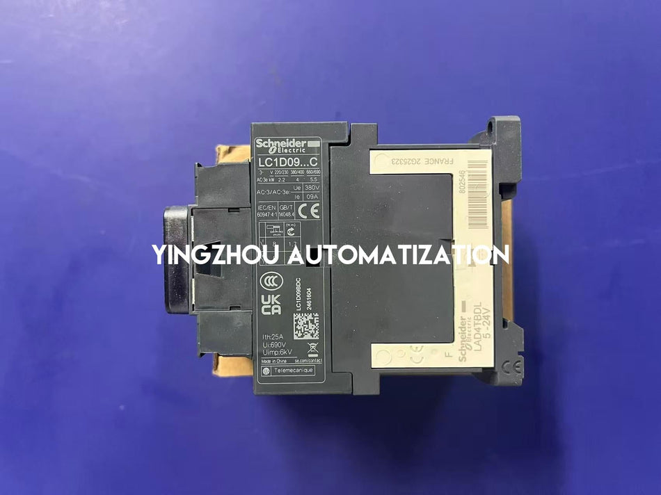 Schneider Electric LC1D09BDC TeSys Deca Contactor | 9A | 24V DC Coil | 3P | 1NO+1NC-vezhoo