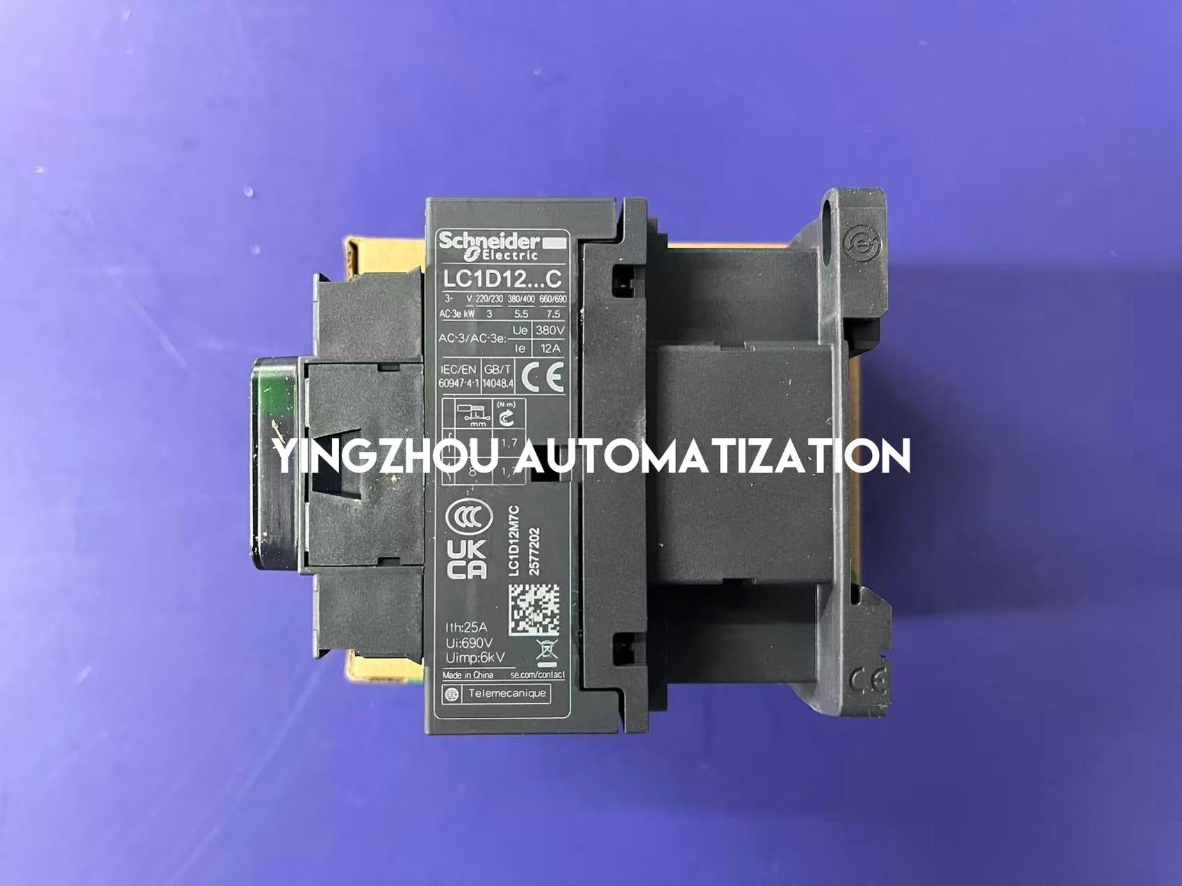 Schneider Electric LC1D12M7C TeSys Deca Contactor | 3P, 12A, 220V AC Coil, 5.5kW, 1NO+1NC-vezhoo