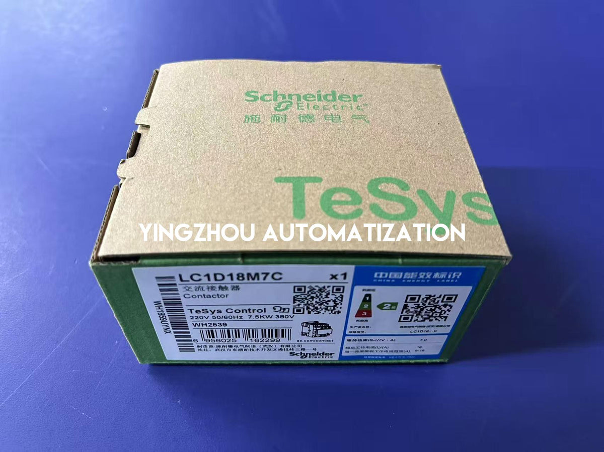 Schneider Electric LC1D18M7C TeSys Deca Contactor | 3P, 18A, 220V AC Coil, 7.5kW, 1NO+1NC-vezhoo