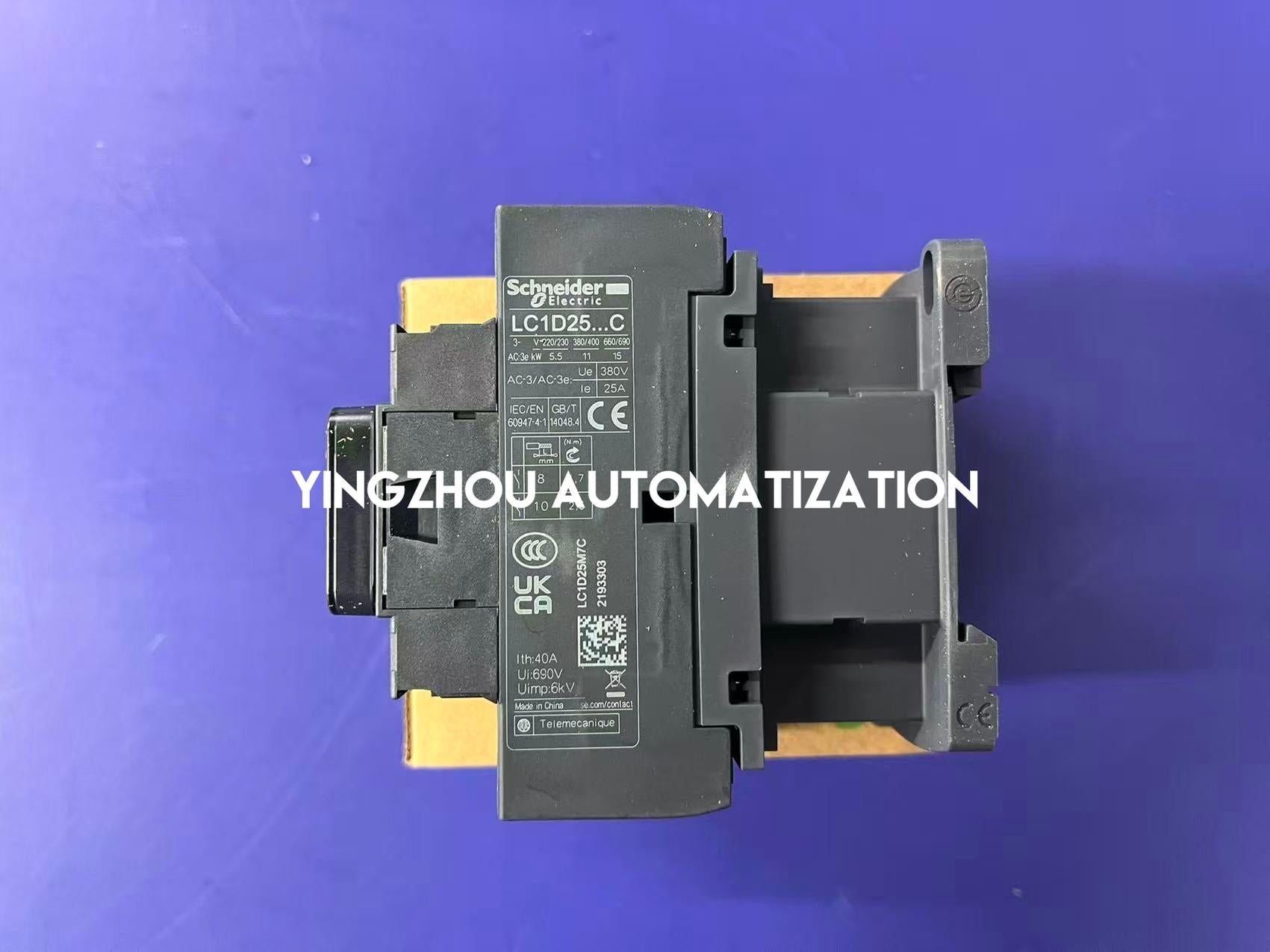 Schneider Electric LC1D25M7C TeSys Deca Contactor | 3P, 25A, 220V AC Coil, 11kW, 1NO+1NC-vezhoo