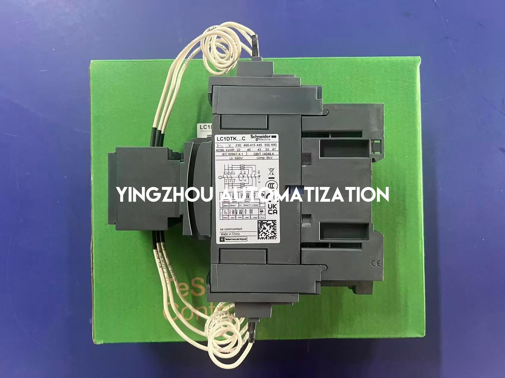 Schneider Electric LC1DTKM7C TeSys Deca Capacitor Contactor | 20...25 kVAR, 220V AC Coil, 50/60Hz-vezhoo