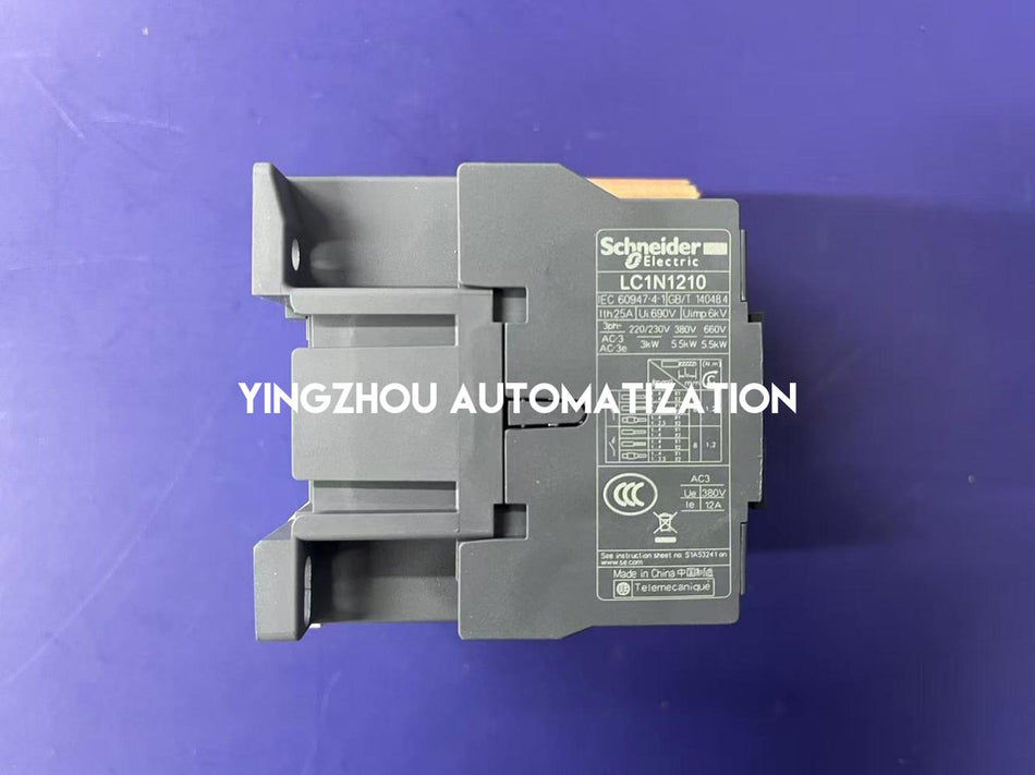 Schneider Electric LC1N1210M5N TeSys Easy Contactor | 18A, 3-Pole, 220V AC Coil, 1NO Auxiliary-vezhoo