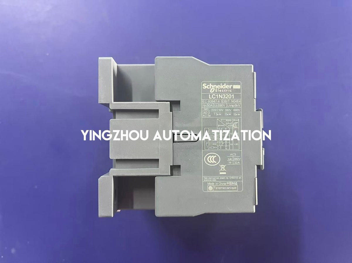 Schneider Electric LC1N3201Q5N Easy TeSys TVS Contactor | 3P, 32A (AC-3), 380V AC Coil, 50Hz, 1NC Auxiliary-vezhoo
