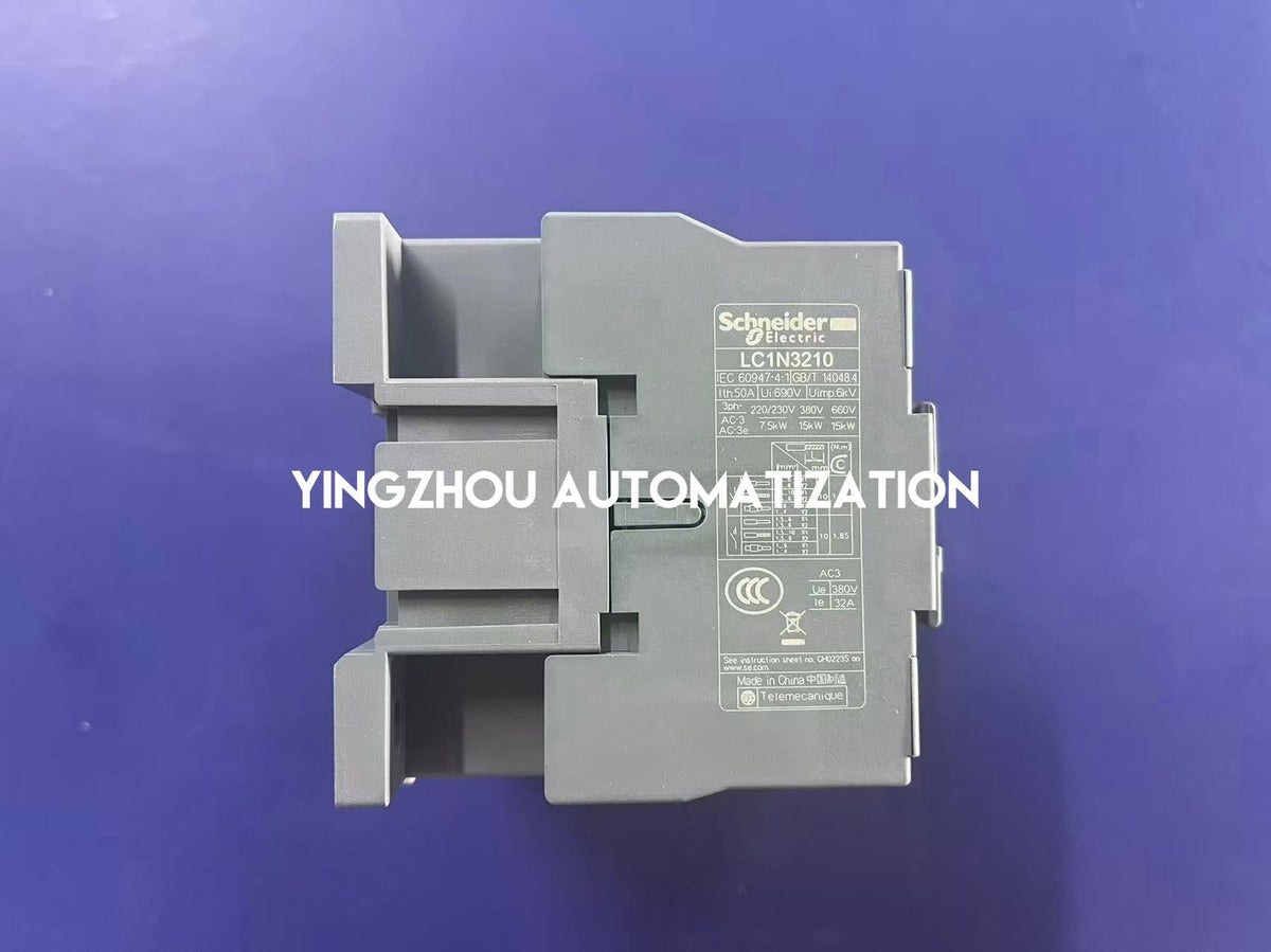 Schneider Electric LC1N3210M7N Easy TeSys TVS Contactor | 3-Pole, 32A (AC-3), 220V AC Coil, 50/60Hz, 1NO Auxiliary-vezhoo