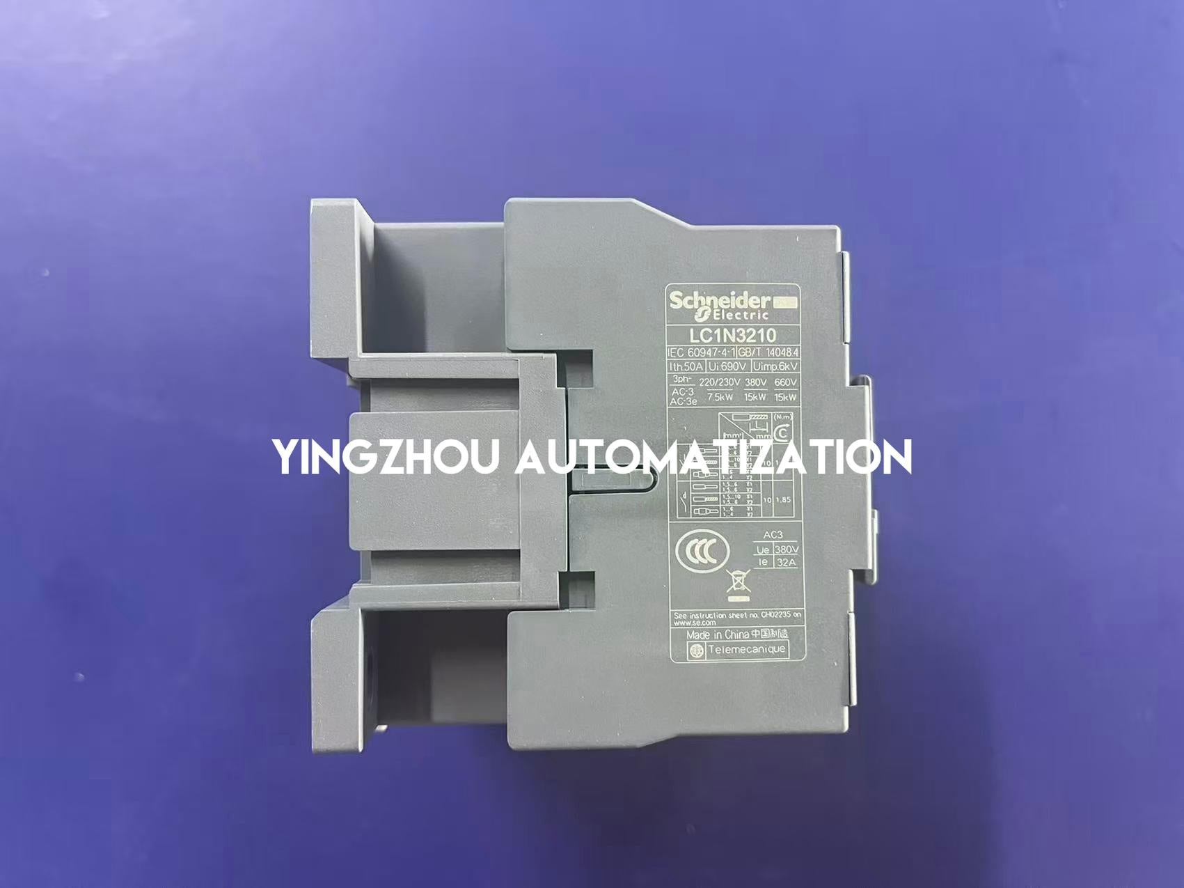 Schneider Electric LC1N3210M7N Easy TeSys TVS Contactor | 3-Pole, 32A (AC-3), 220V AC Coil, 50/60Hz, 1NO Auxiliary-vezhoo